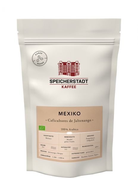 Speicherstadt Kaffee Mexiko Caficultores de Jaltenango Bio