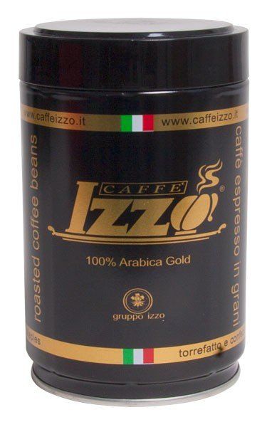 IZZO Espresso 100% Arabica Gold bean 250g, tin