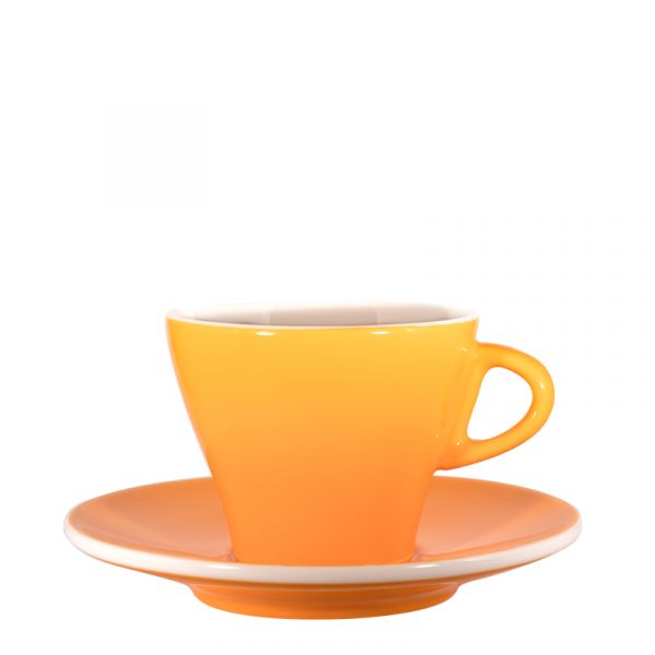 Cappuccino cup coloured - curcuma