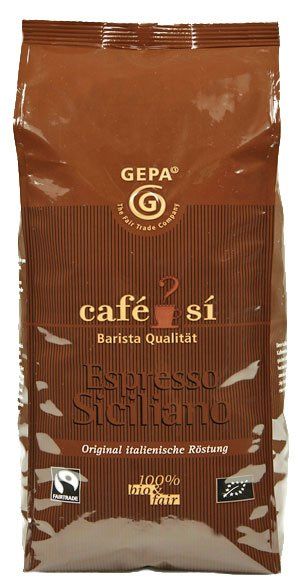 Gepa Cafe Si Espresso Siciliano 1000g beans